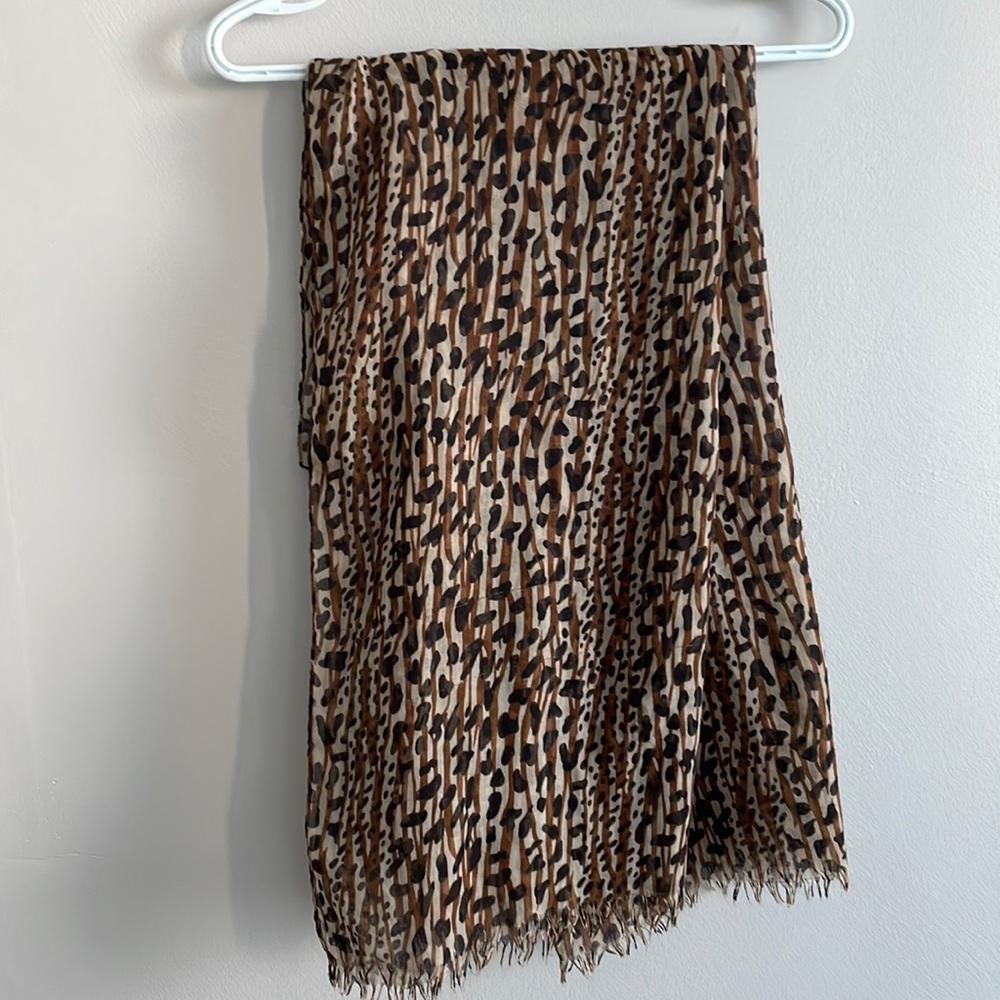 Leopard print scarf shawl wrap